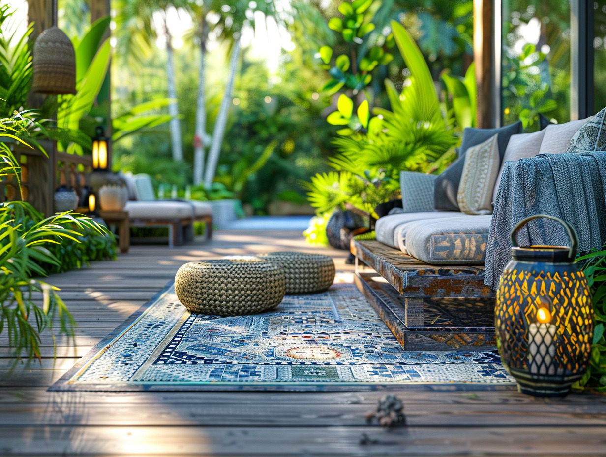 terrasse bois carrelage